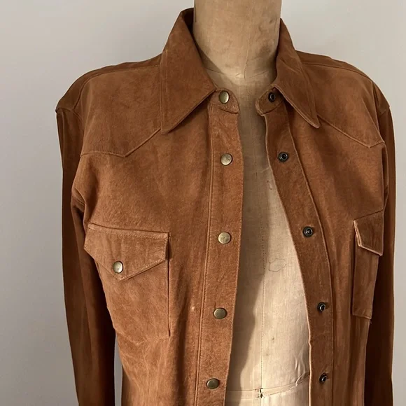 Vintage 1980’s Leather Shirt/Jacket - Picture 5 of 16